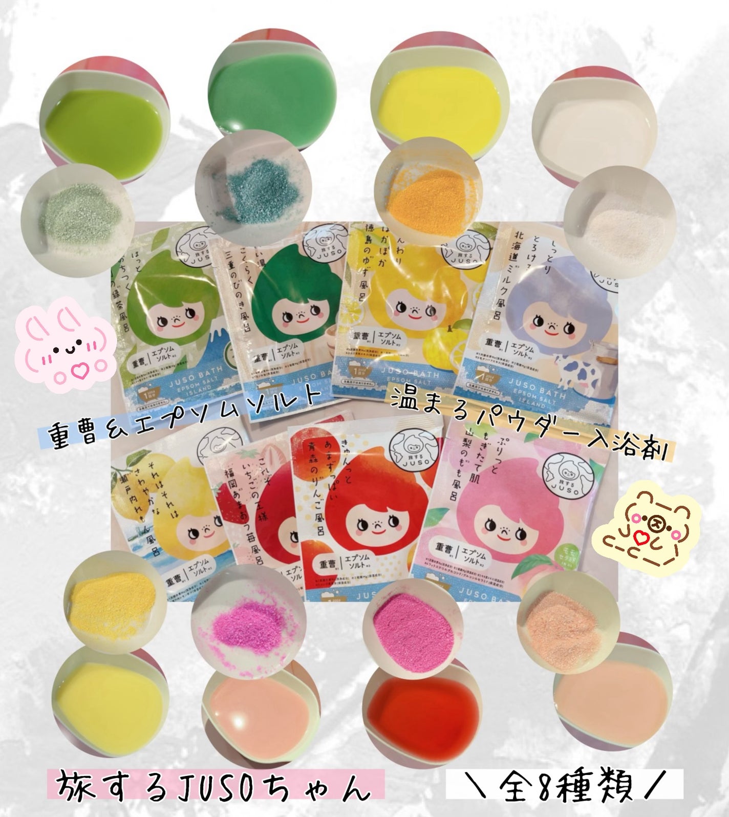 JUSO BATH POWDER/旅するJUSO/炭酸系入浴剤を使ったクチコミ(1枚目)