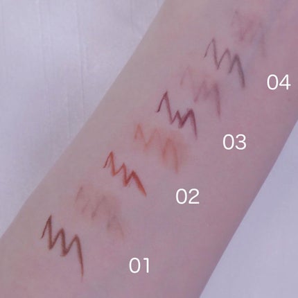 ニーナシェルカ 37歳💜 on LIPS 「サナニューボーンクリーミーアイペンシルEX01ダークブラウン..」(3枚目)