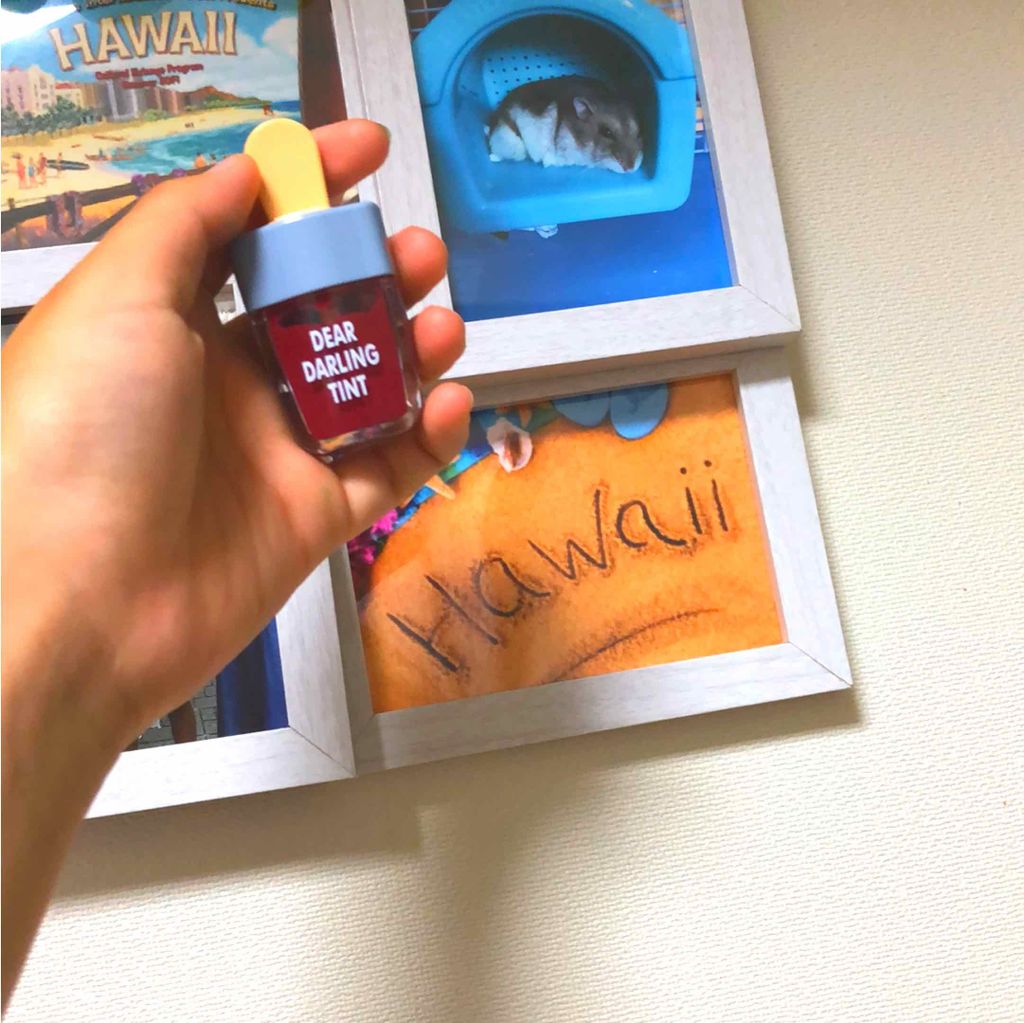 ディアダーリン ウォータージェルティント （アイスティント）/ETUDE/口紅を使ったクチコミ（1枚目）