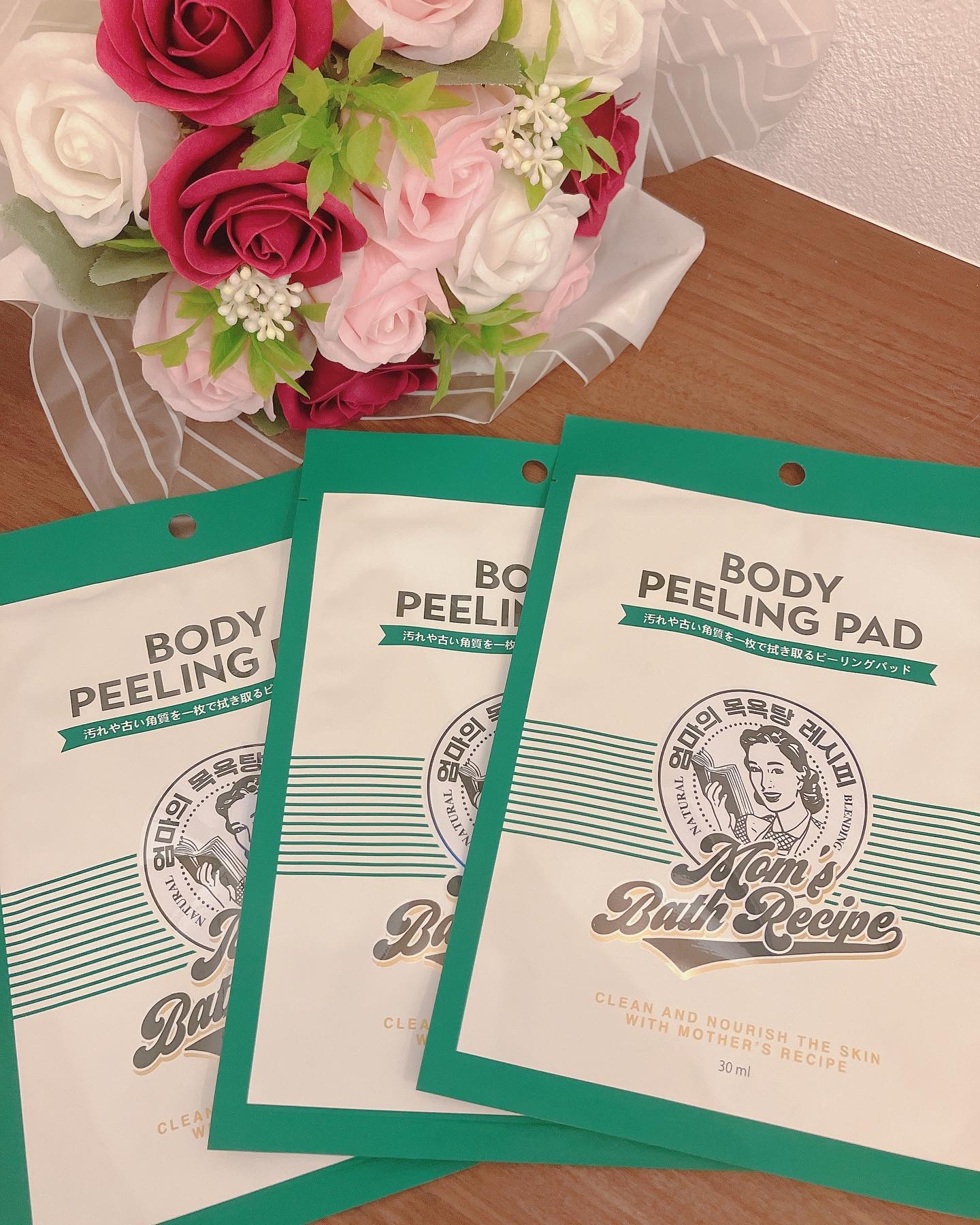 ボディピーリングパッド/Mom’s Bath Recipe/ピーリングを使ったクチコミ（2枚目）