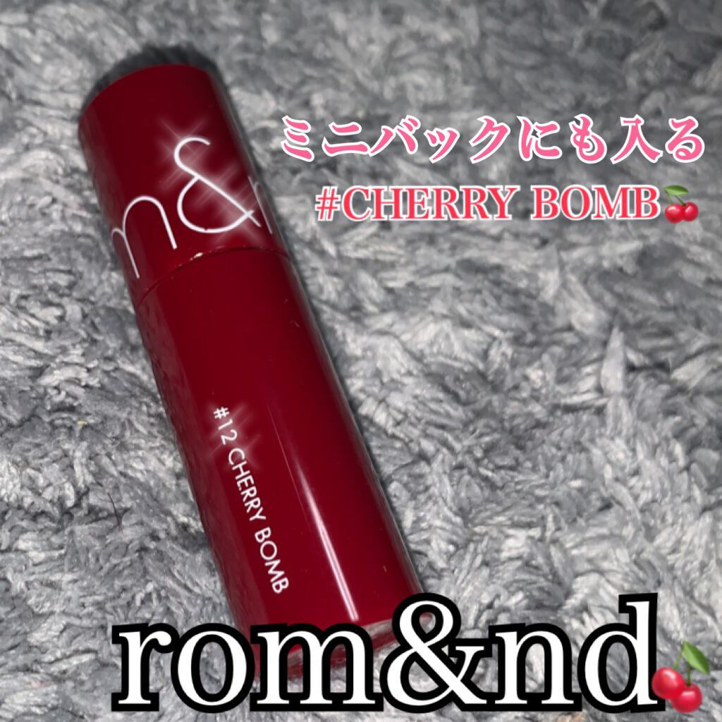 ジューシーラスティングティント/rom&nd/リップティントを使ったクチコミ(1枚目)