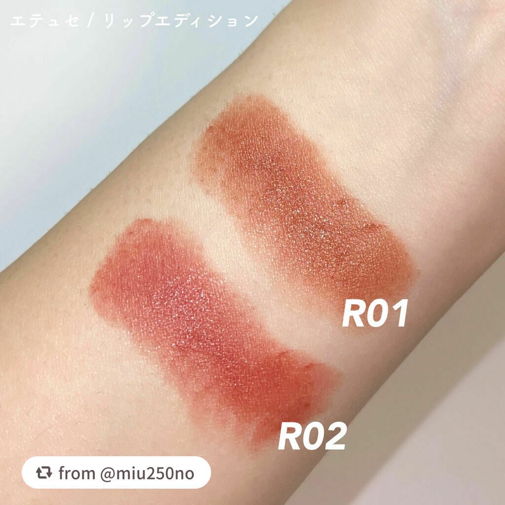 エテュセ リップエディション(ティントルージュ) R レアマットタイプ/ettusais/リップティントを使ったクチコミ(2枚目)