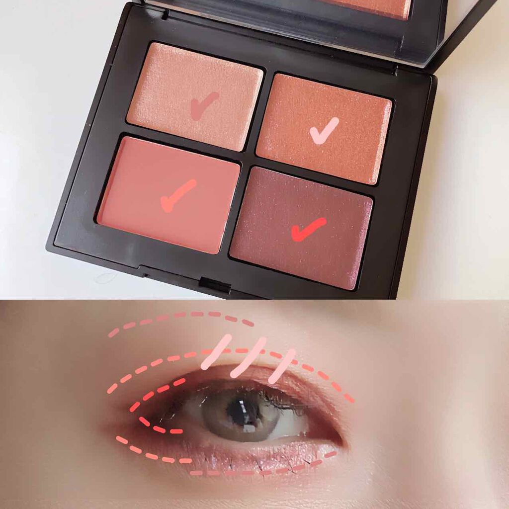 クワッドアイシャドー/NARS/アイシャドウパレットを使ったクチコミ（3枚目）