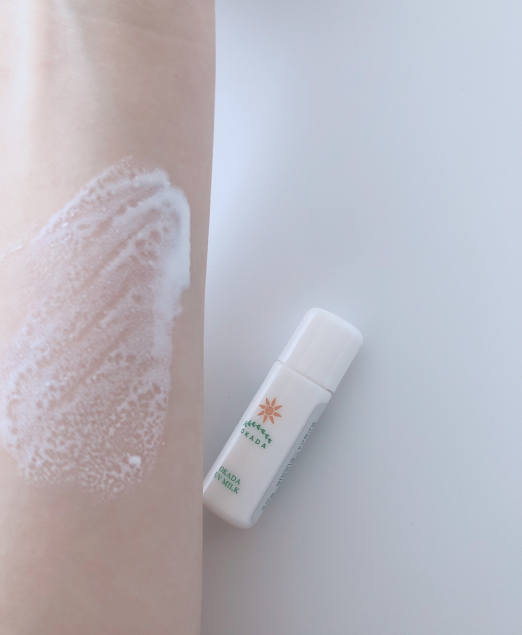 岡田UVミルク/無添加工房OKADA/日焼け止めミルクを使ったクチコミ（3枚目）