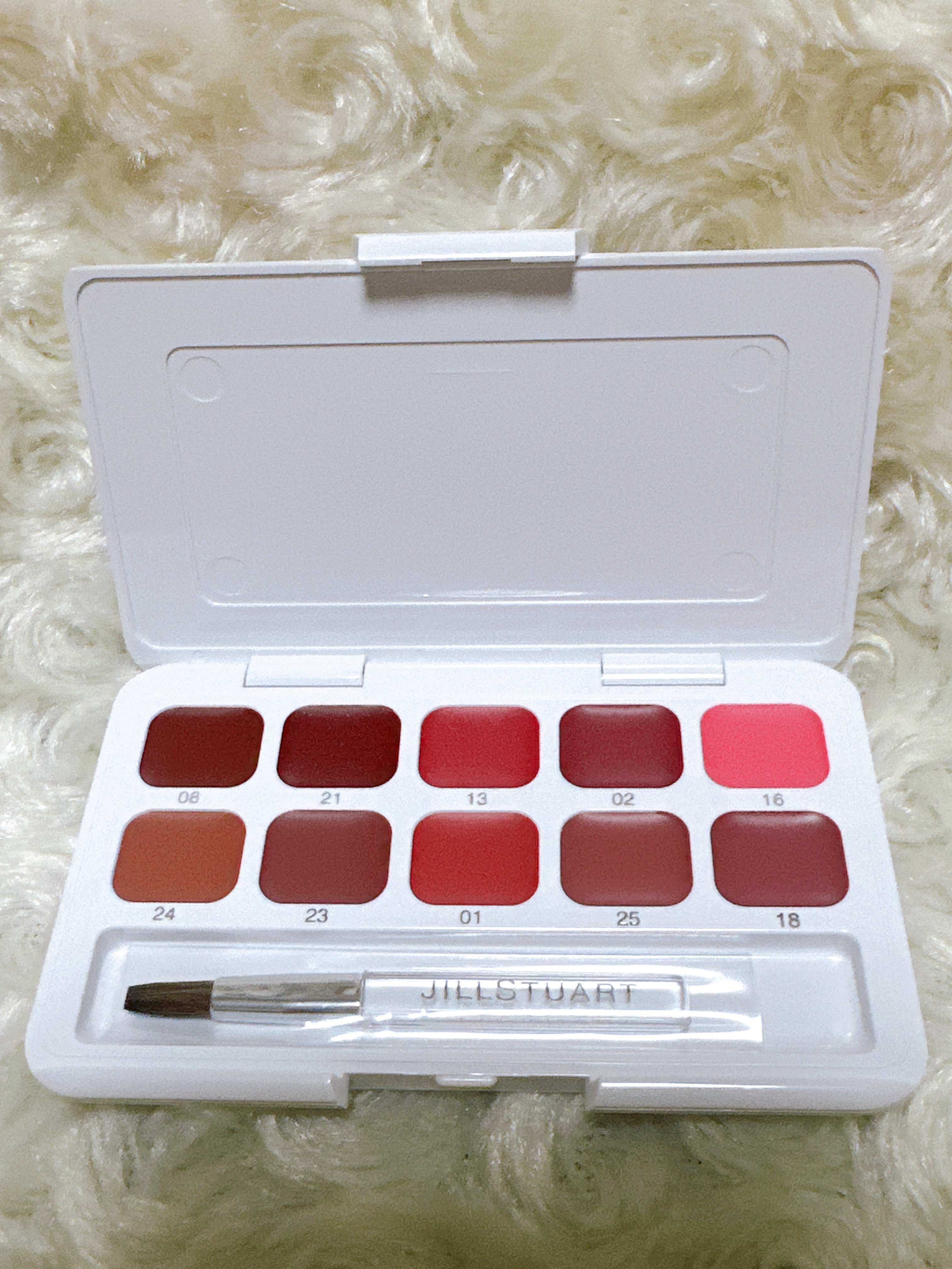 ジルスチュアート　リップブロッサム グロウ 08 baked marigold/JILL STUART/口紅を使ったクチコミ（2枚目）