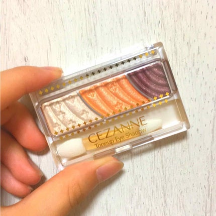 トーンアップアイシャドウ/CEZANNE/アイシャドウパレットを使ったクチコミ(1枚目)