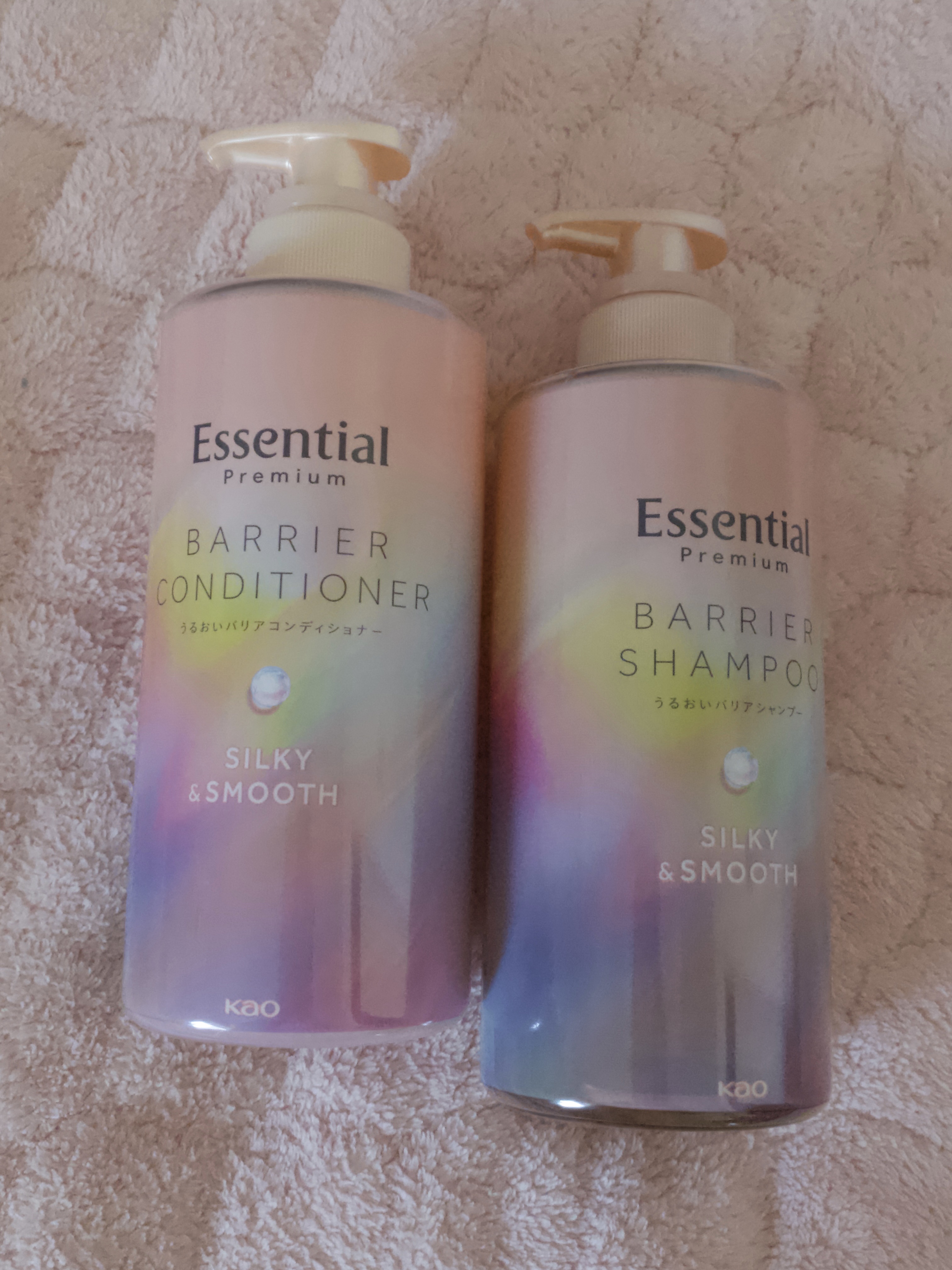 エッセンシャルプレミアム バリアシャンプー・コンディショナー シルキー＆スムース/エッセンシャル/市販シャンプーを使ったクチコミ（1枚目）