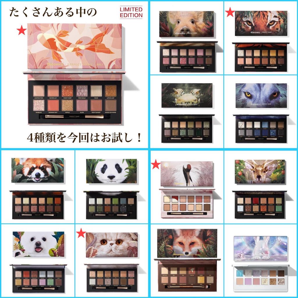 エクスプローラ12色 動物アイシャドウパレット/PERFECT DIARY/アイシャドウパレットを使ったクチコミ（2枚目）