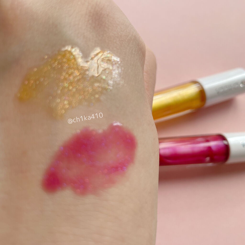 メスメリック グラスリップオイル/CHICCA/リップグロスを使ったクチコミ(4枚目)