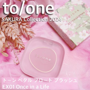 to/one
︎︎︎︎︎︎☑︎トーン ペタル フロート ブラッシュ
EX01 Once in a Life

＼to/oneのSAKURA Collection2024🌸／

大好きな石井美保さん買いし