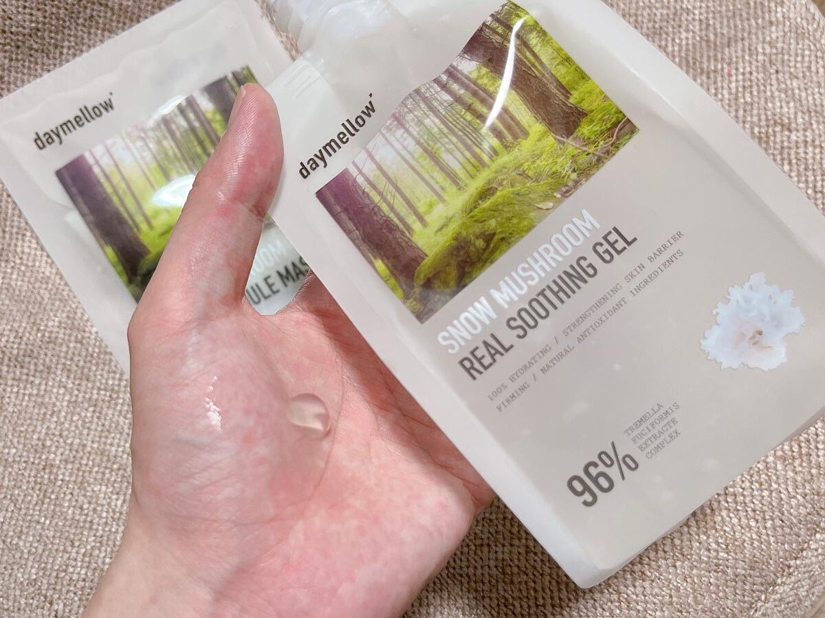 スノーマッシュルームリアルスージングジェル/daymellow’/ボディローションを使ったクチコミ(2枚目)