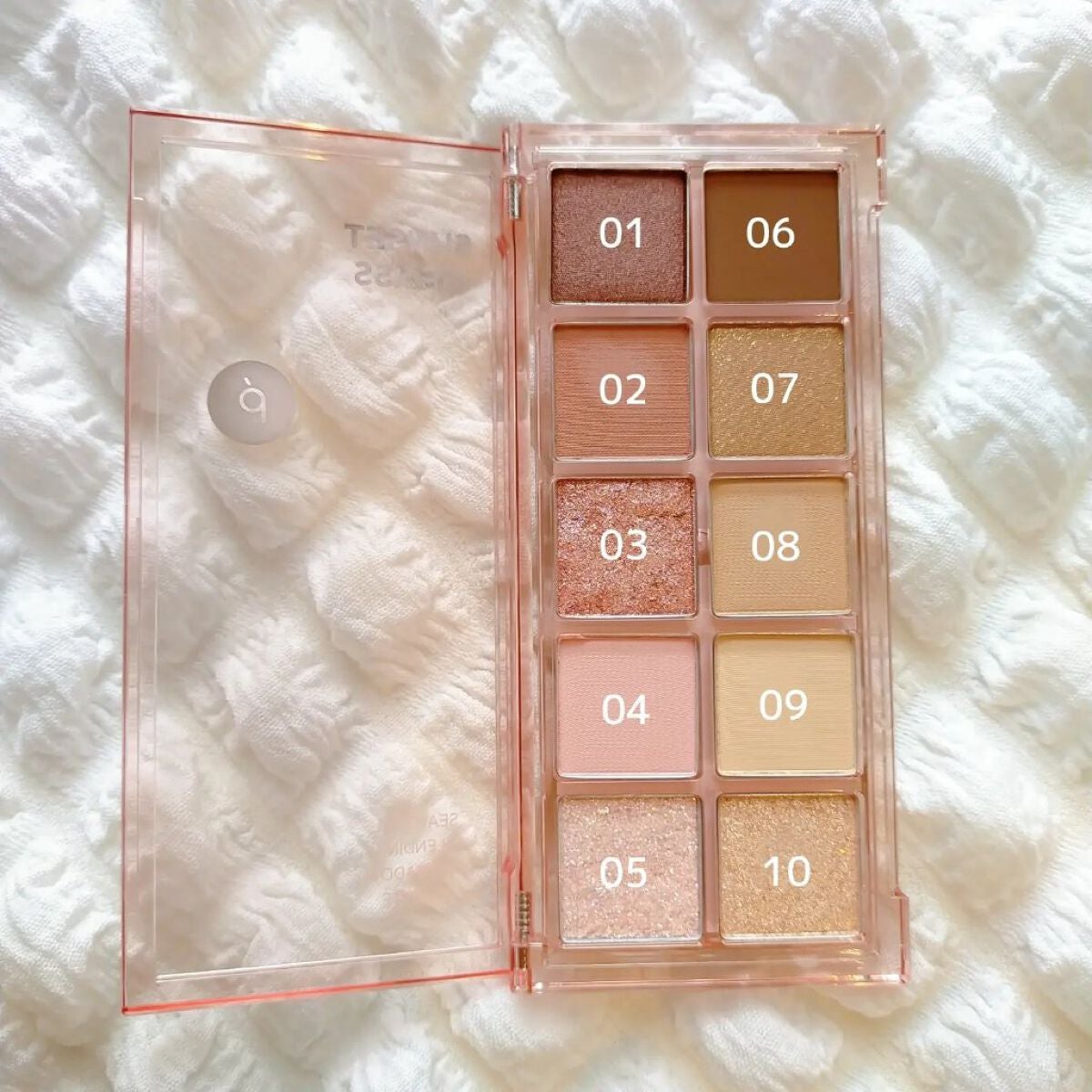 シーズナルブレンディングアイシャドウパレット/Peach C/アイシャドウパレットを使ったクチコミ(2枚目)