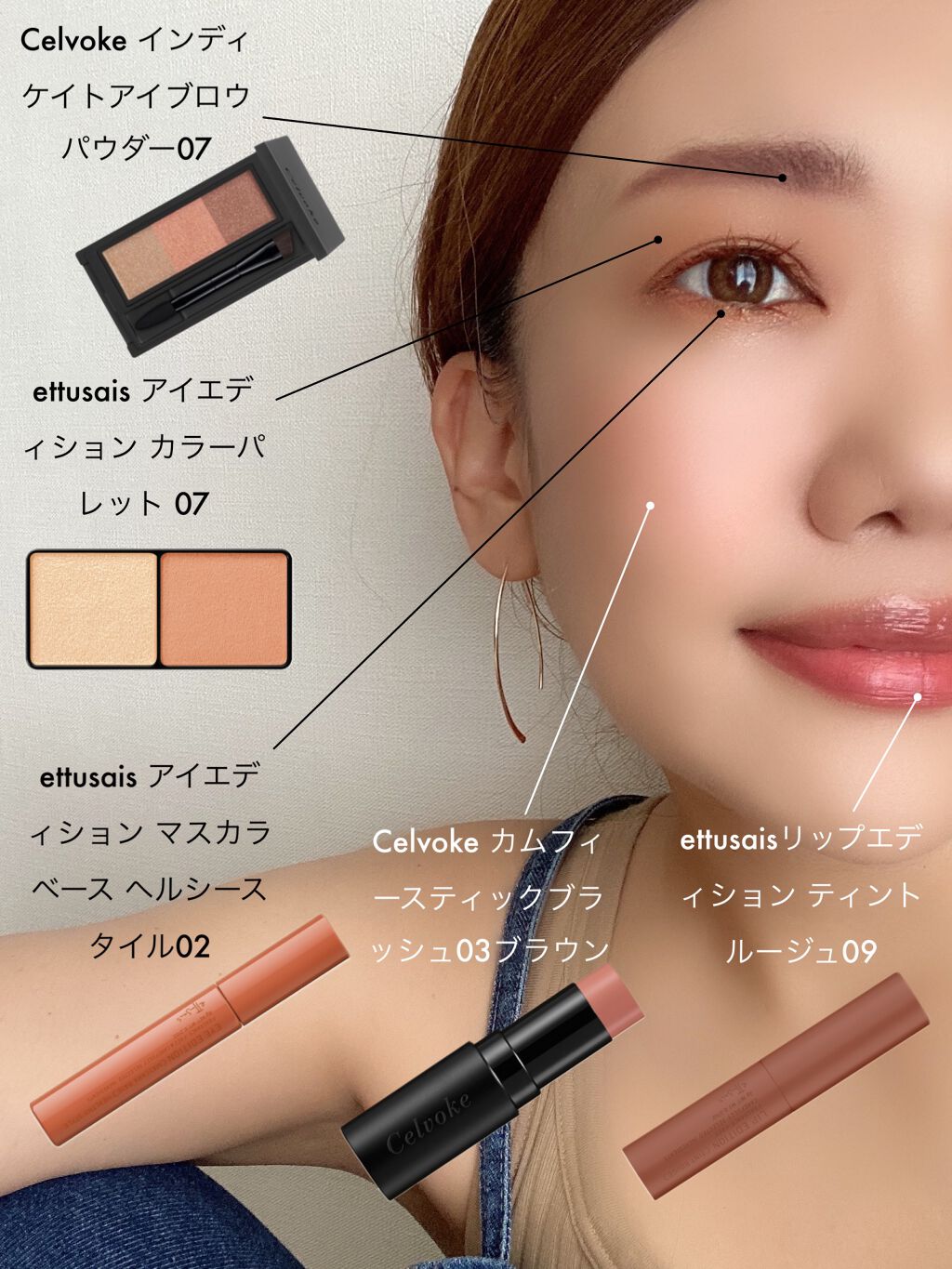 セルヴォーク インディケイトアイブロウパウダー/Celvoke/パウダーアイブロウを使ったクチコミ(1枚目)