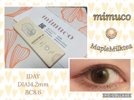 mimuco 1day/mimuco/ワンデー(1DAY)カラコンを使ったクチコミ(1枚目)
