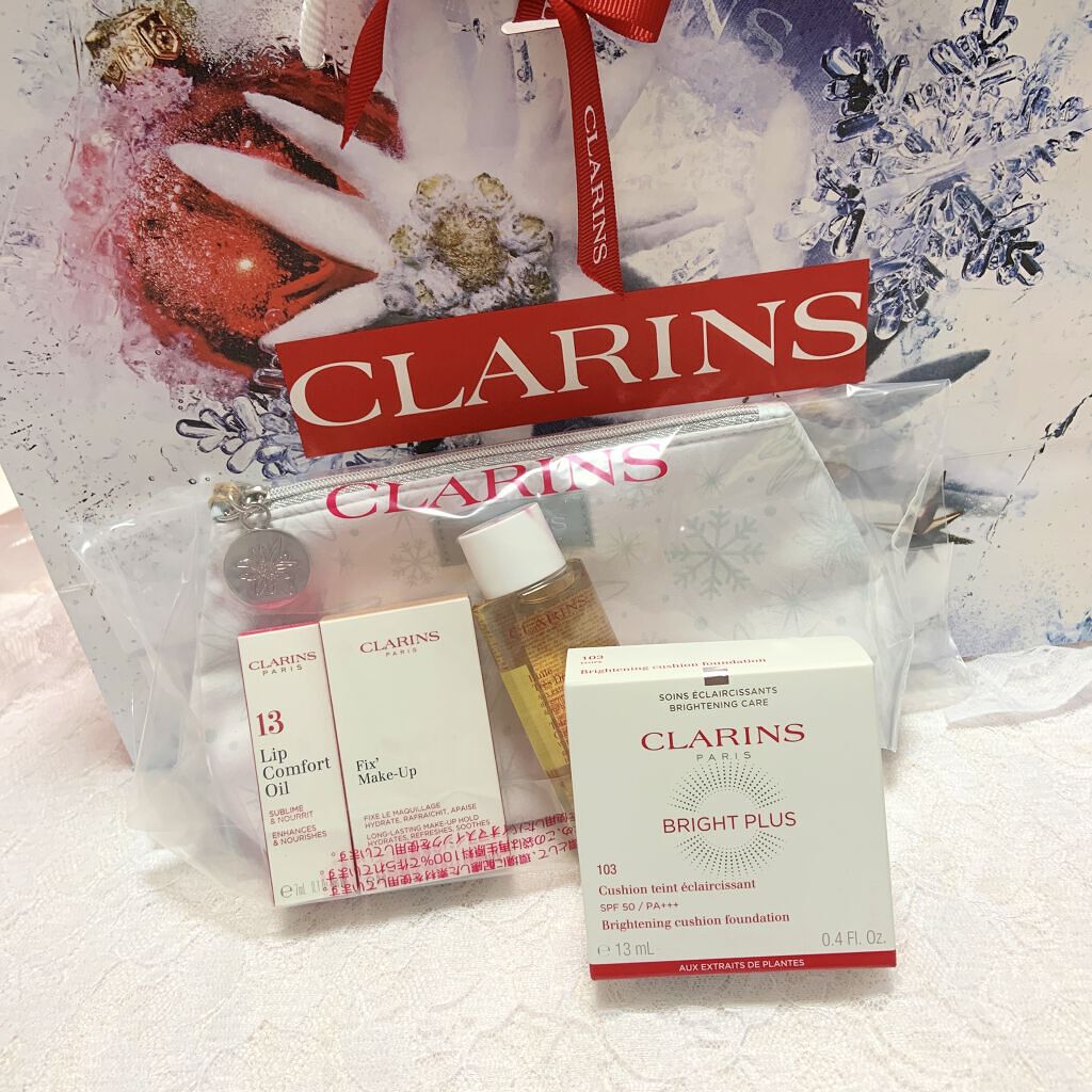 ブライトプラス ブライトニング クッションファンデーション 103 アイボリー/CLARINS/クッションファンデーションを使ったクチコミ（1枚目）