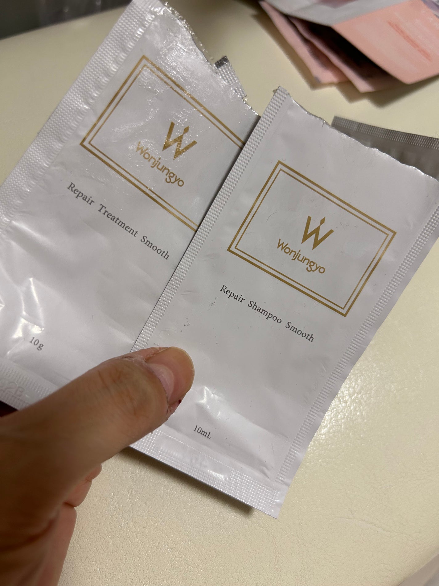 ウォンジョンヨ リペアシャンプー スムース/リペアトリートメント スムース/Wonjungyo/市販シャンプーを使ったクチコミ(1枚目)