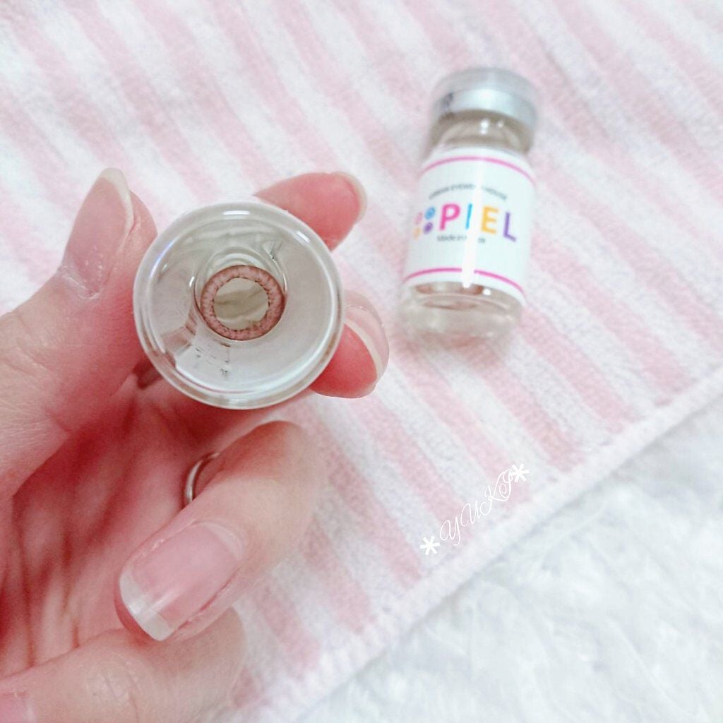 シャンパンピンク/ザピエル/カラーコンタクトレンズを使ったクチコミ(3枚目)