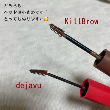 キル ブロウ カラー ブロウ ラッカー 03 PEANUT BROWN/CLIO/眉マスカラを使ったクチコミ（2枚目）