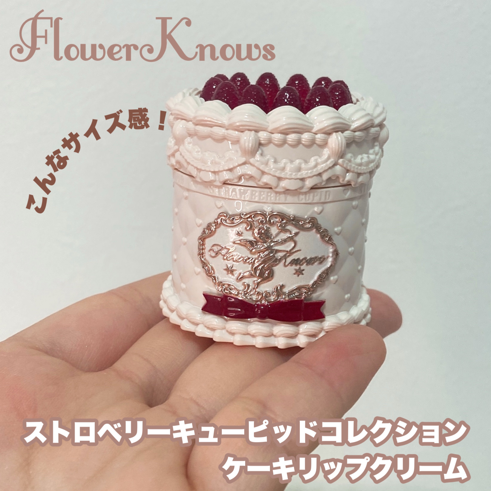 新品未使用 ストロベリーキューピッドコレクション ケーキリップクリーム 9色 FlowerKnows(フラワーノーズ) ストロベリーキューピッド