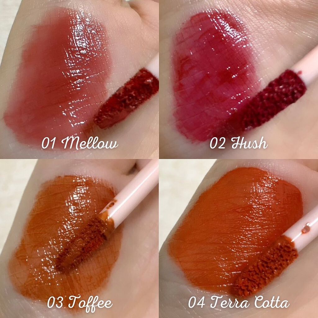 ムードアンドタッチラスターティント #4 TERRA COTTA/Hope Girl/リップティントを使ったクチコミ（2枚目）