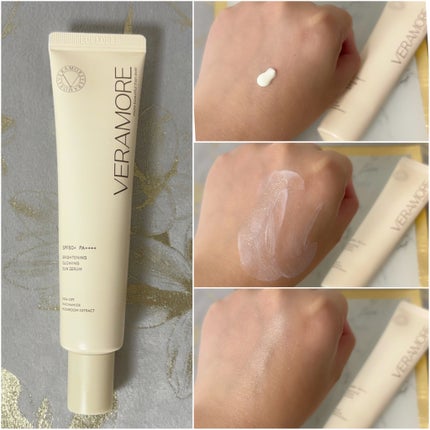 VERAMORE BRIGHTENING GLOWING SUN SERUM/VERAMORE/日焼け止めローションを使ったクチコミ(2枚目)