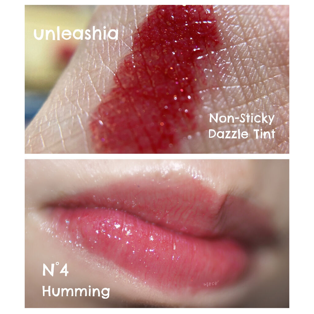 ノンスティッキーダズルティント N°4ハミング【旧】/unleashia/リップティントを使ったクチコミ（1枚目）