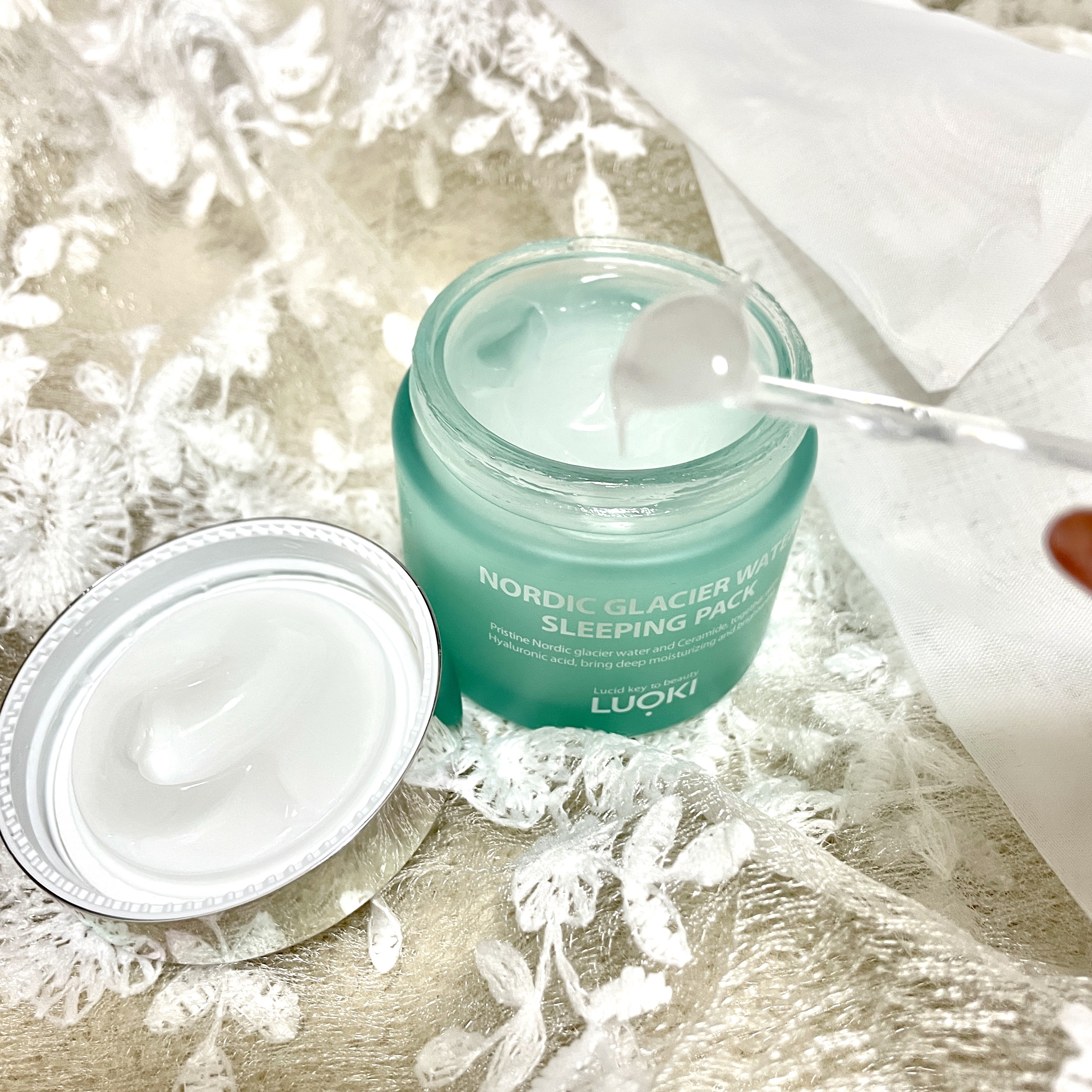 ノルディック氷河水スリーピングパック/LUOKI/フェイスクリームを使ったクチコミ（2枚目）