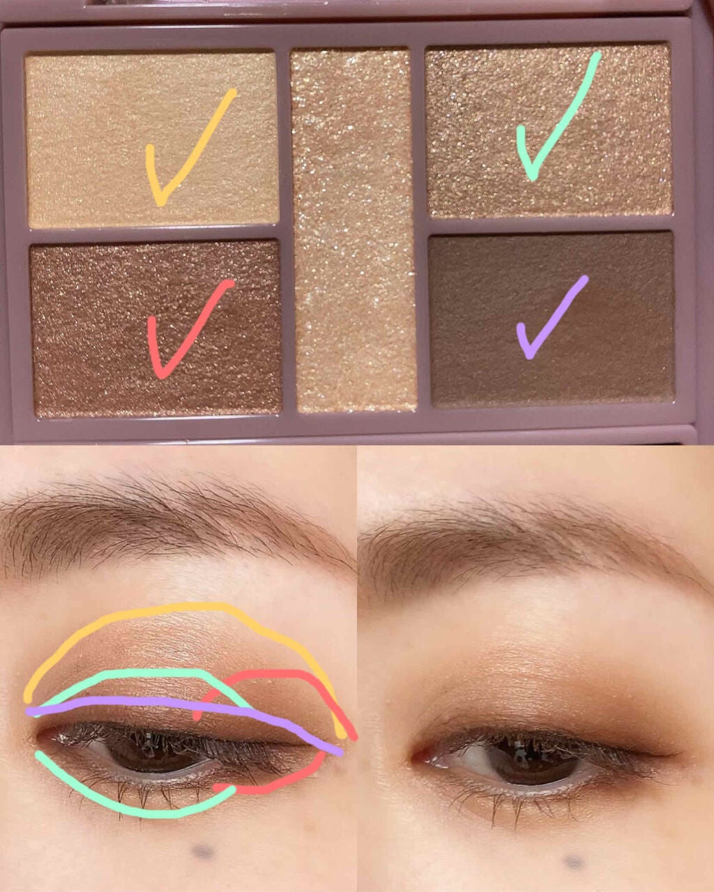 パーフェクトスタイリストアイズ/キャンメイク/アイシャドウパレットを使ったクチコミ(3枚目)