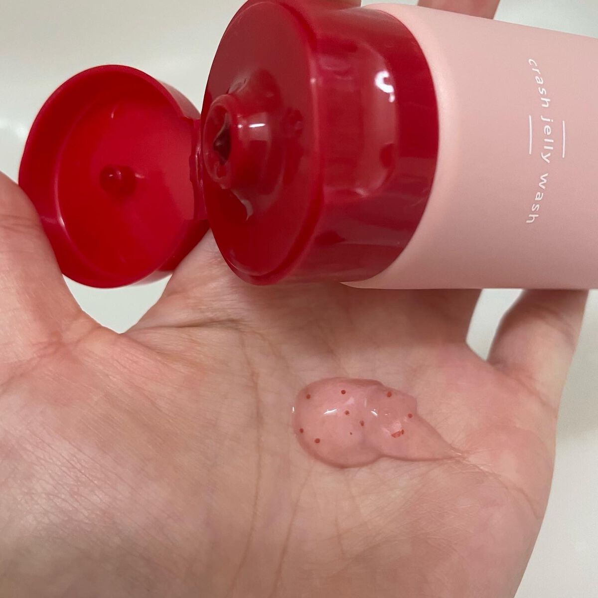 クラッシュジェリーウォッシュ/CHOOSY/その他洗顔料を使ったクチコミ（2枚目）