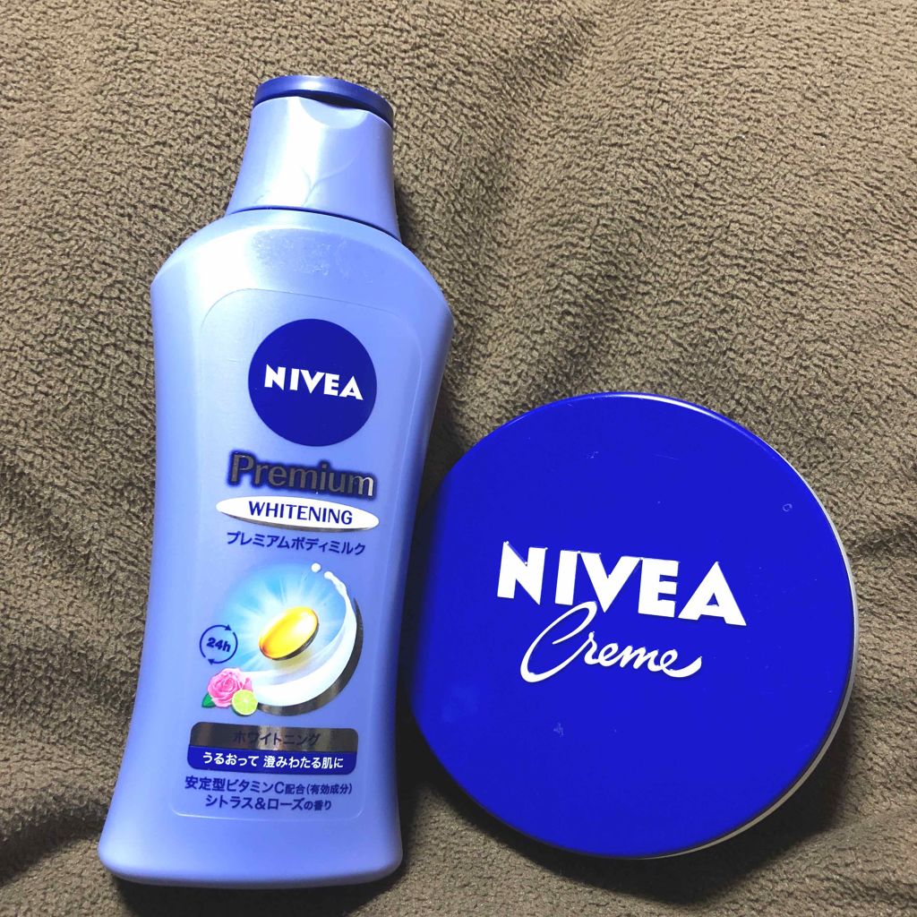 プレミアムボディミルク ホワイトニング【医薬部外品】		/ニベア/ボディミルクを使ったクチコミ（1枚目）