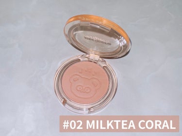 ピュア ブラッシュド サンシャイン チーク 02 MILKTEA CORAL/PERIPERA/パウダーチークを使ったクチコミ（2枚目）