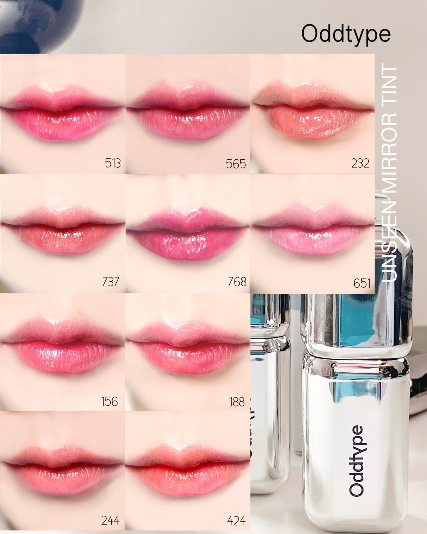 アンシーン ミラーティント/Oddtype/リップティントを使ったクチコミ(1枚目)