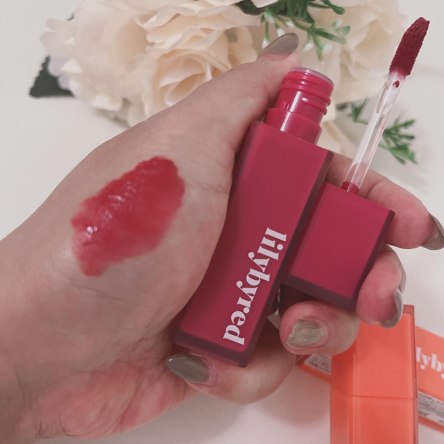 ブラッディライアー コーティングティント/lilybyred/リップティントを使ったクチコミ（2枚目）