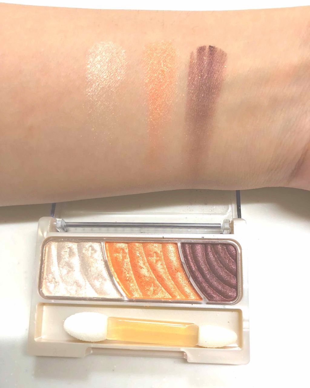 トーンアップアイシャドウ/CEZANNE/アイシャドウパレットを使ったクチコミ(3枚目)