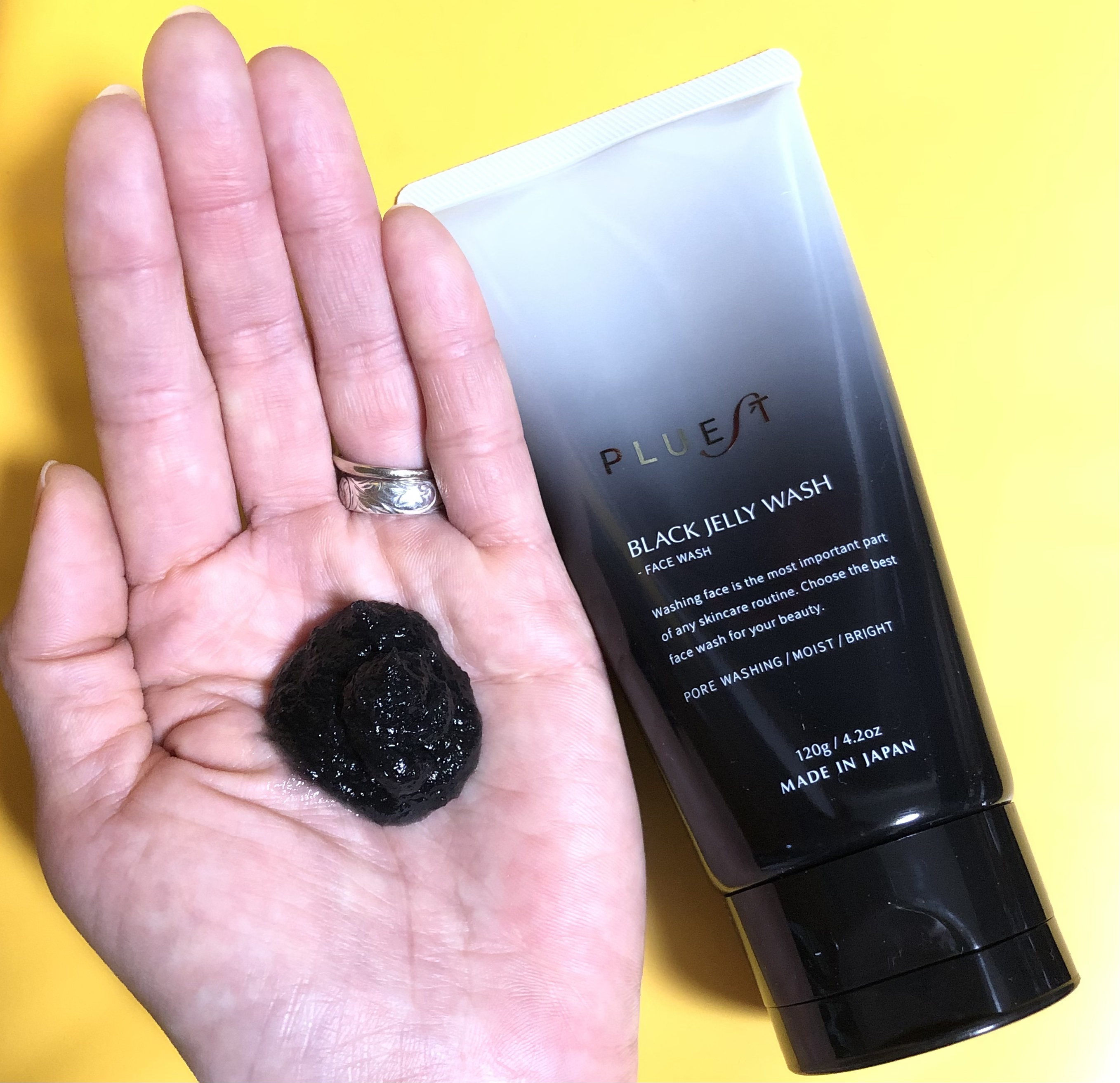 BLACK JELLY WASH（ブラックジェリーウォッシュ）/PLUEST/その他洗顔料を使ったクチコミ（3枚目）