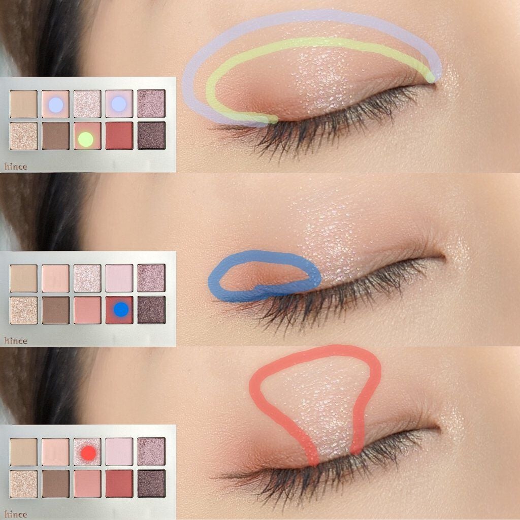 ニューデップスアイシャドウパレット/hince/アイシャドウパレットを使ったクチコミ(4枚目)