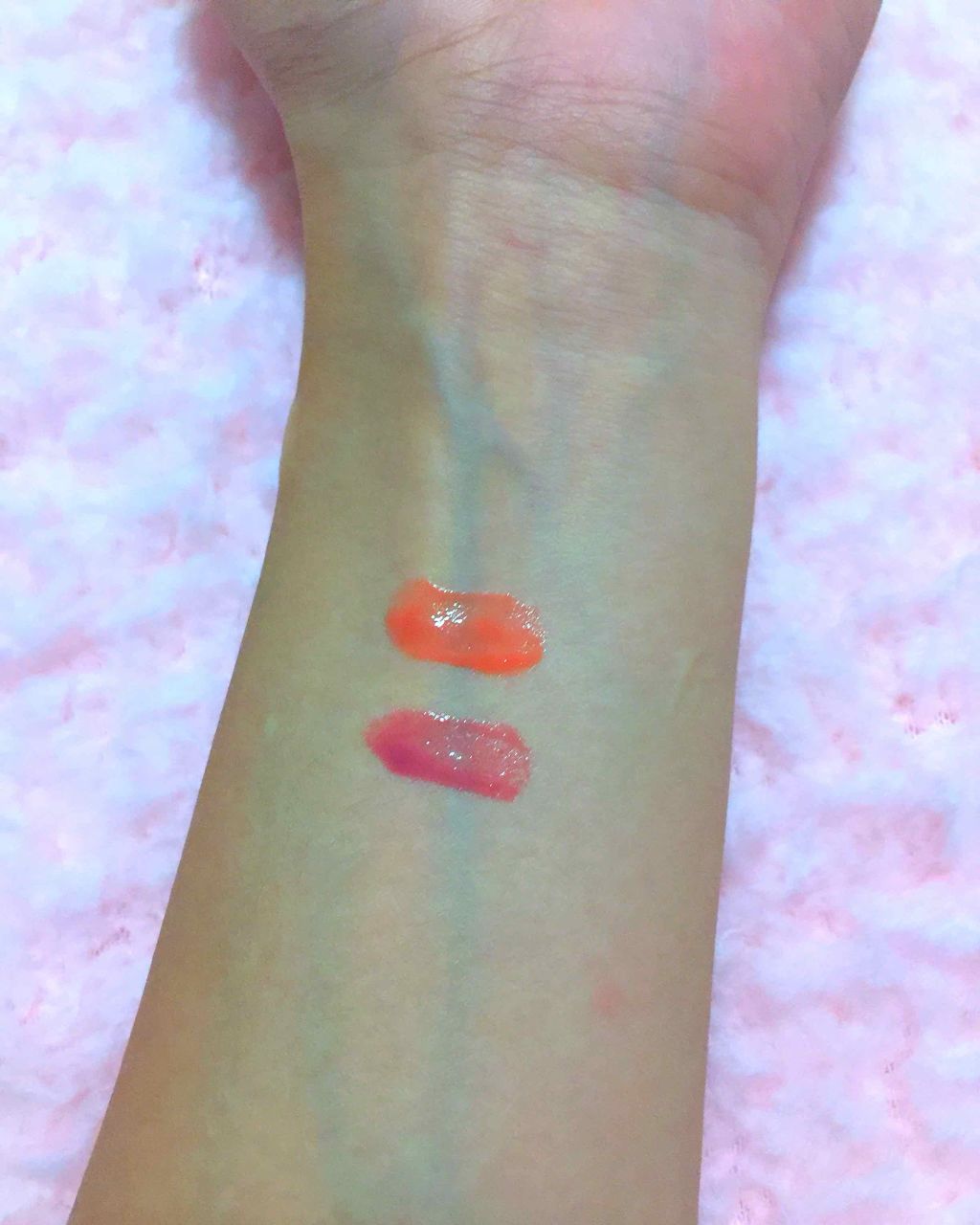 ディアダーリン ウォータージェルティント （アイスティント）/ETUDE/口紅を使ったクチコミ（2枚目）