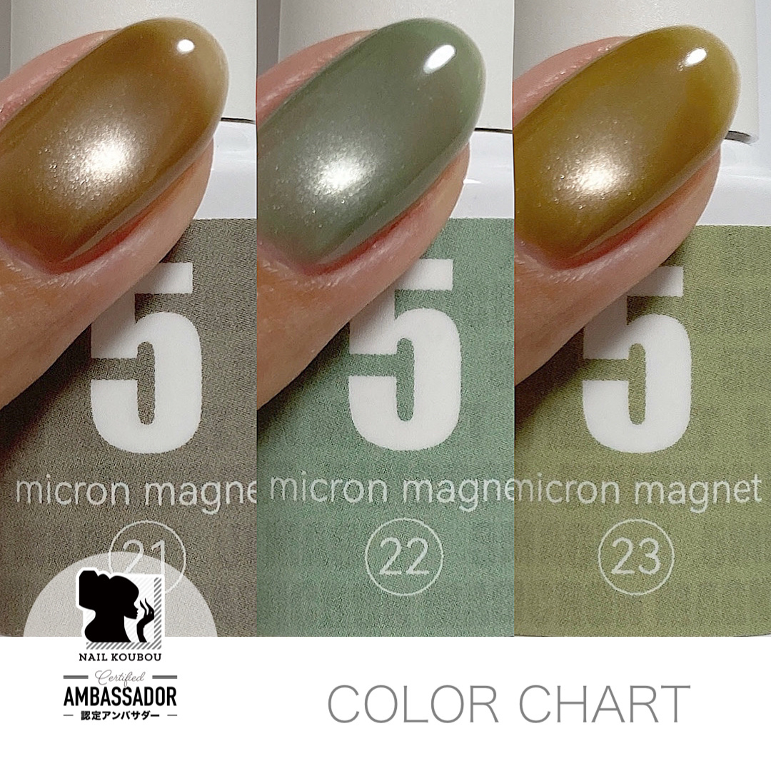 ナチュラルネイルのネイルデザイン】5ミクロンマグネット｜ネイル工房
