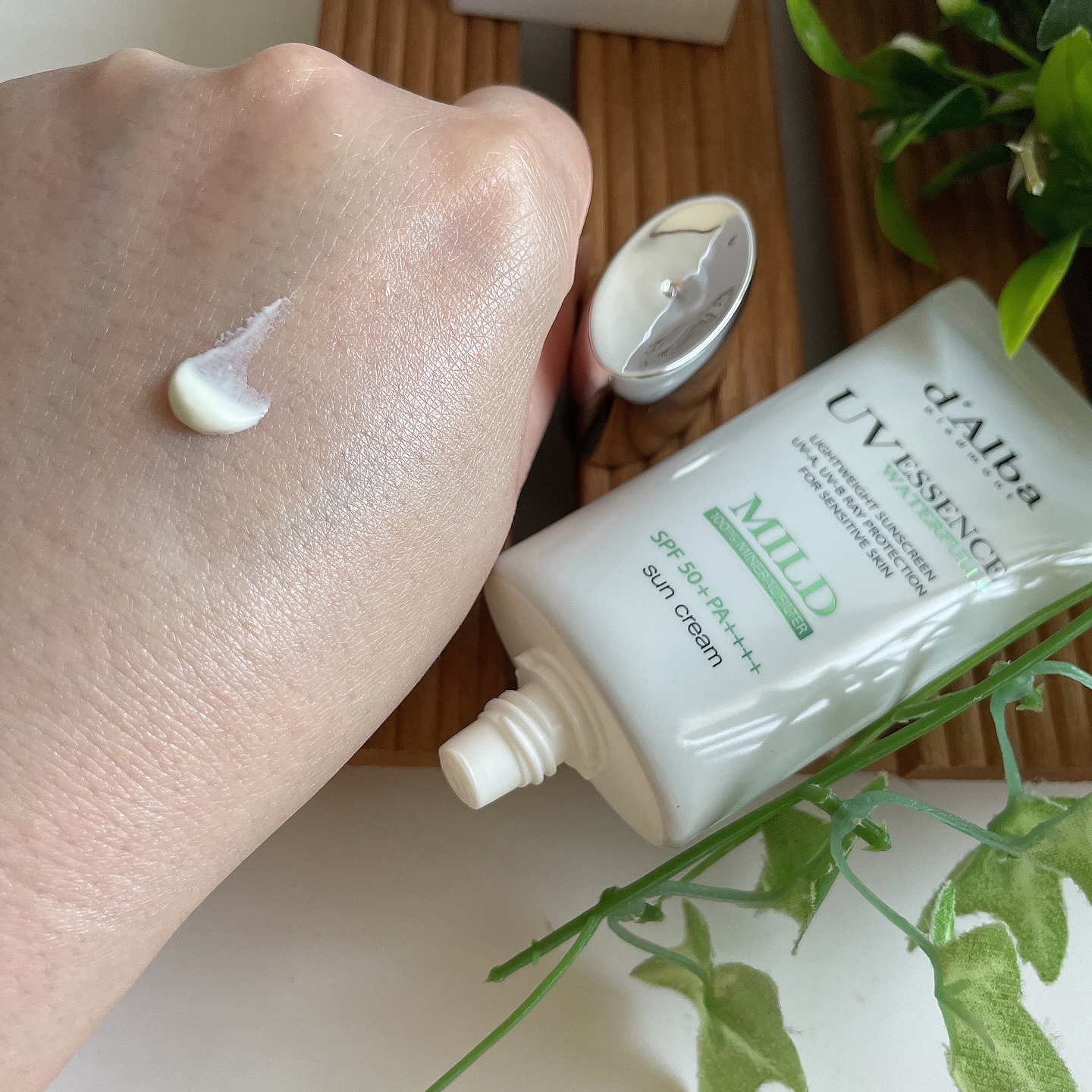 ダルバ ウォータフル エッセンス サンクリーム/ダルバ/日焼け止めクリームを使ったクチコミ（2枚目）