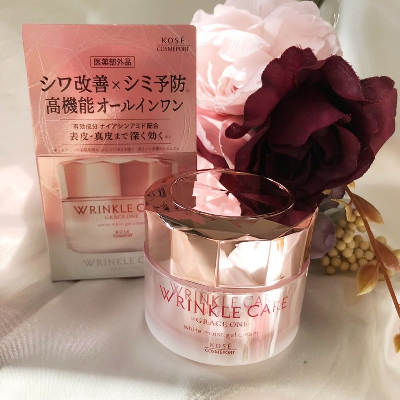リンクルケア ホワイト モイストジェルクリーム/グレイスワン/オールインワン化粧品を使ったクチコミ(4枚目)