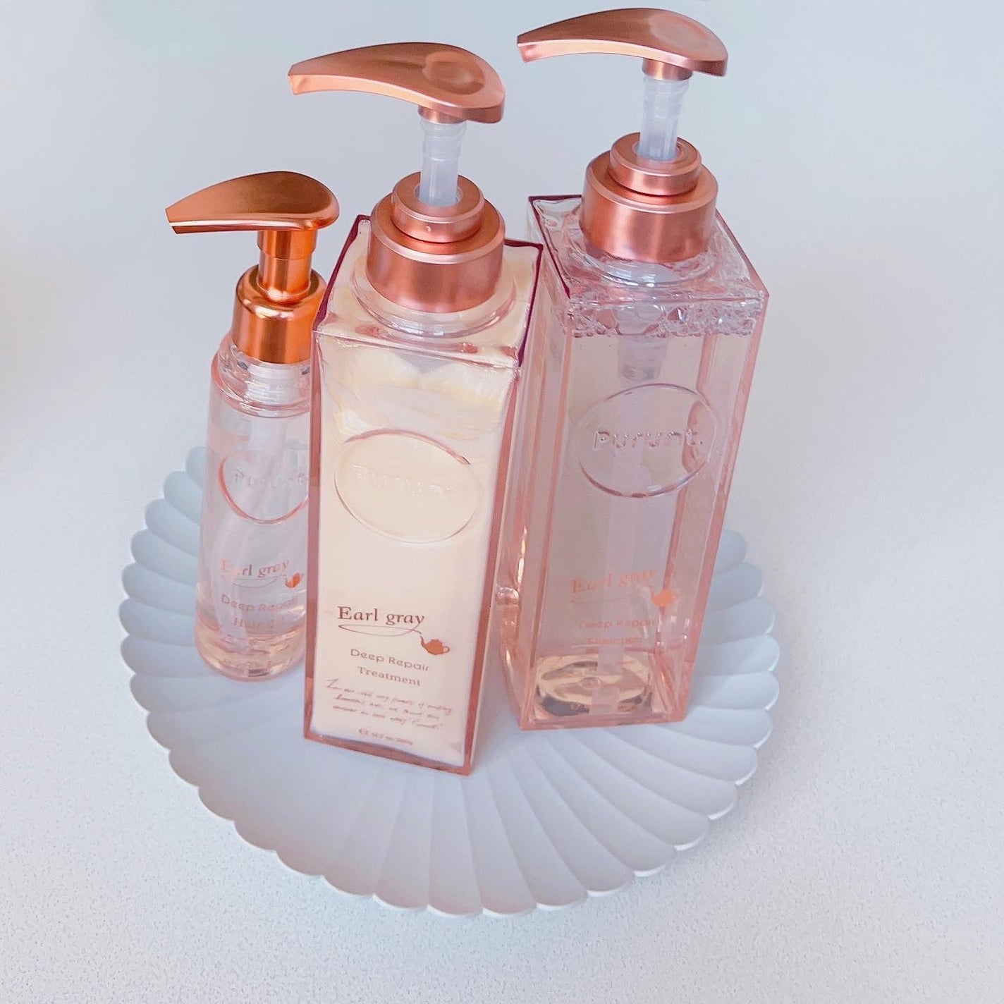 プルント ディープリペアペアセット アールグレイ N/Purunt./市販シャンプーを使ったクチコミ(2枚目)