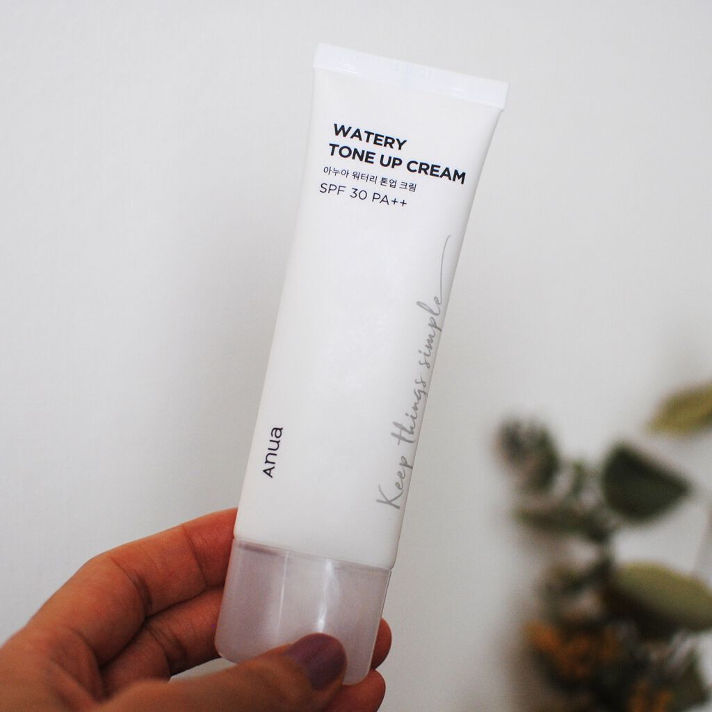 ウォータリー トーンアップ クリーム/Anua/化粧下地を使ったクチコミ（1枚目）
