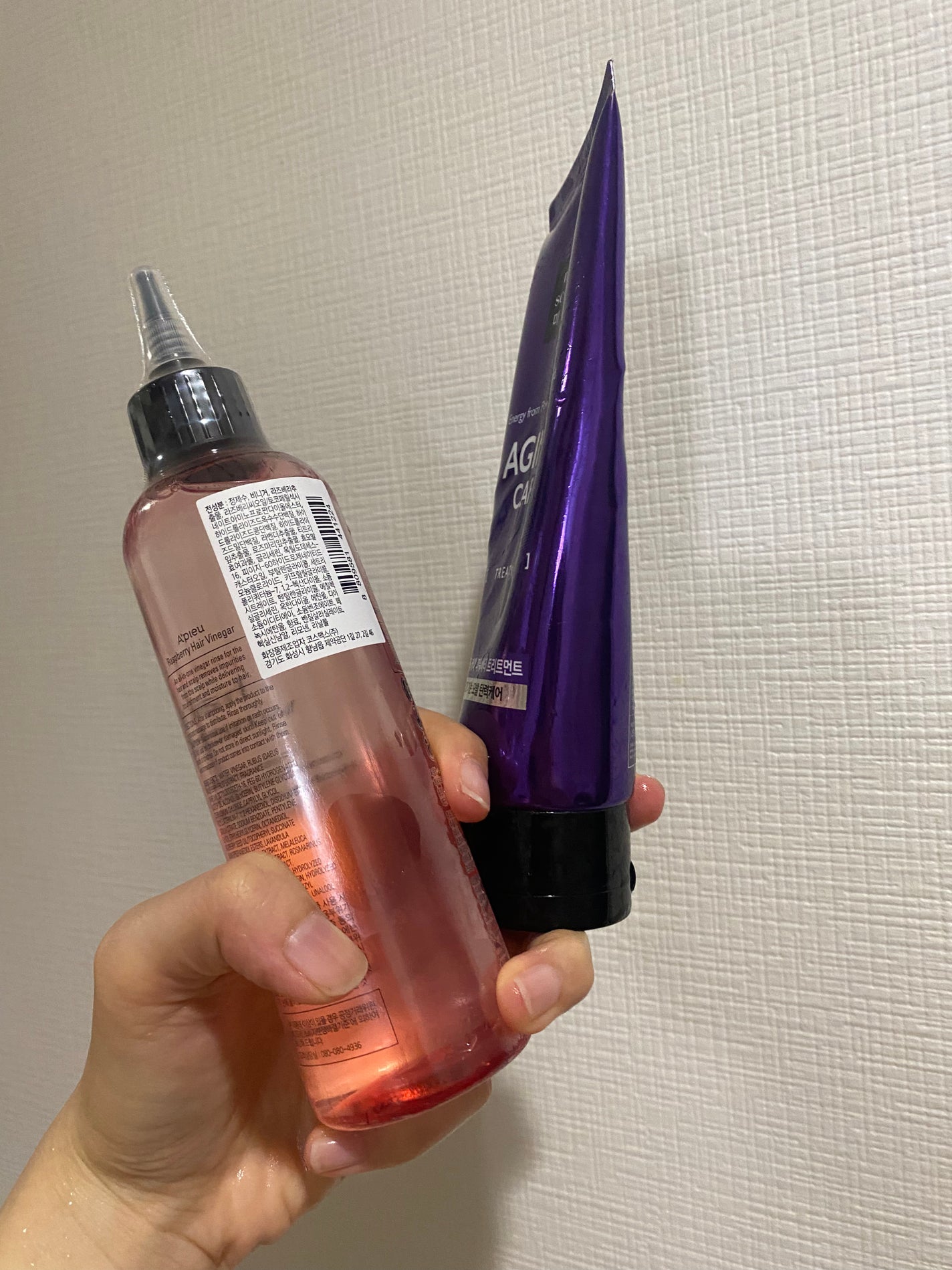 ラズベリー ヘアビネガー/A’pieu/頭皮ローションを使ったクチコミ(3枚目)