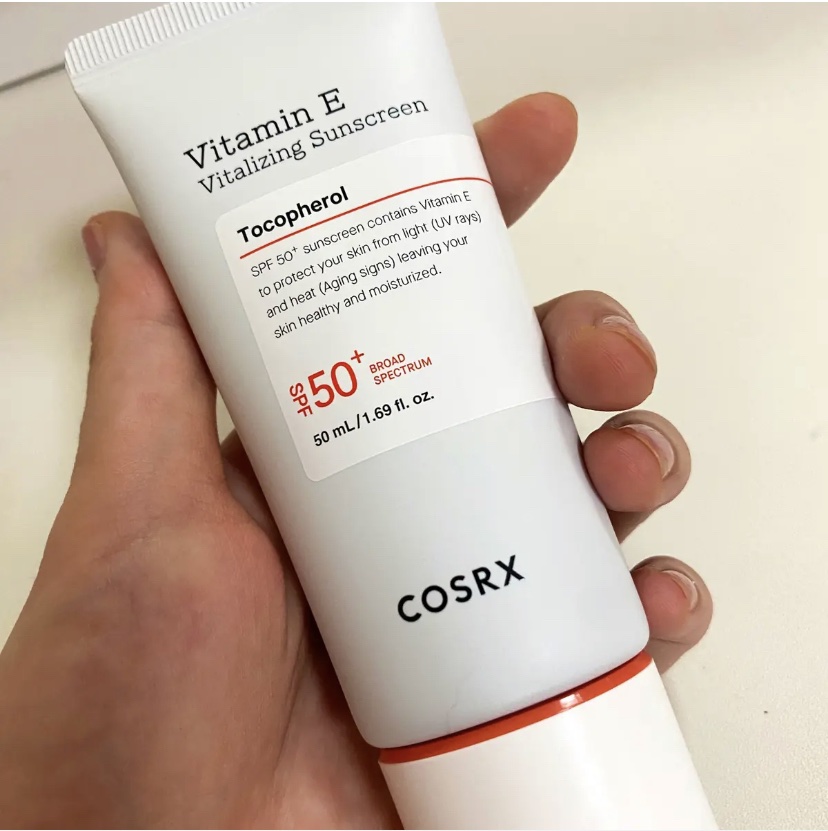 ビタミンEバイタライジングUVクリーム　SFP50＋/COSRX/日焼け止めクリームを使ったクチコミ（1枚目）