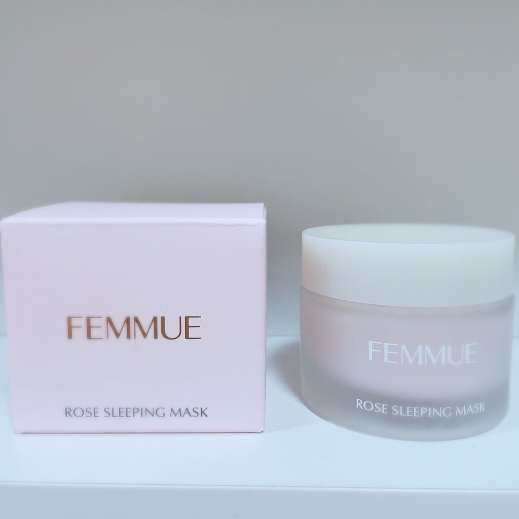 ローズウォーター スリーピングマスク/FEMMUE/フェイスクリームを使ったクチコミ(2枚目)