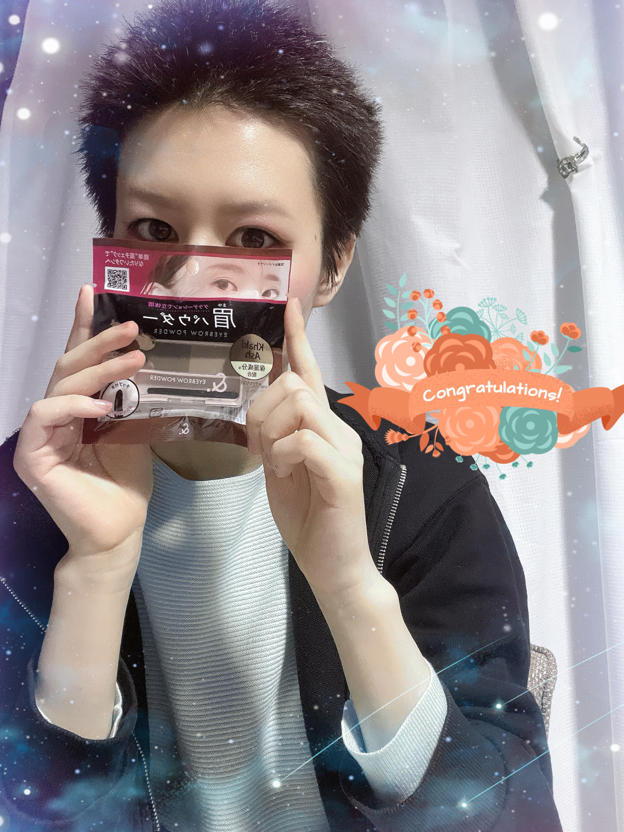 &. パレット眉パウダー カーキアッシュ/DAISO/パウダーアイブロウを使ったクチコミ（1枚目）