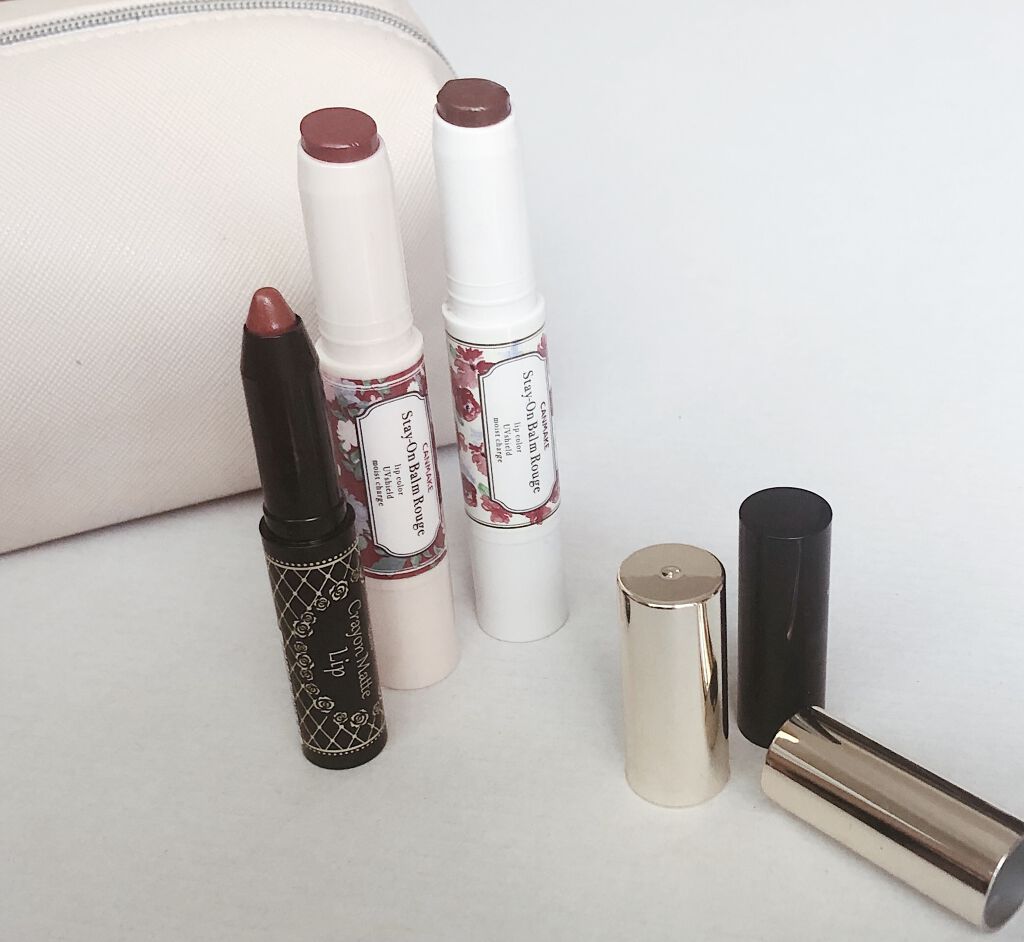 ステイオンバームルージュ 08 ジューシーピオニー/キャンメイク/口紅を使ったクチコミ（2枚目）