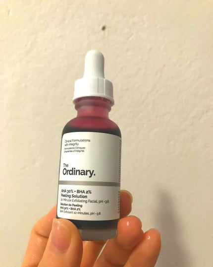AHA 30% + BHA 2% Peeling Solution/The Ordinary/ピーリングを使ったクチコミ(1枚目)