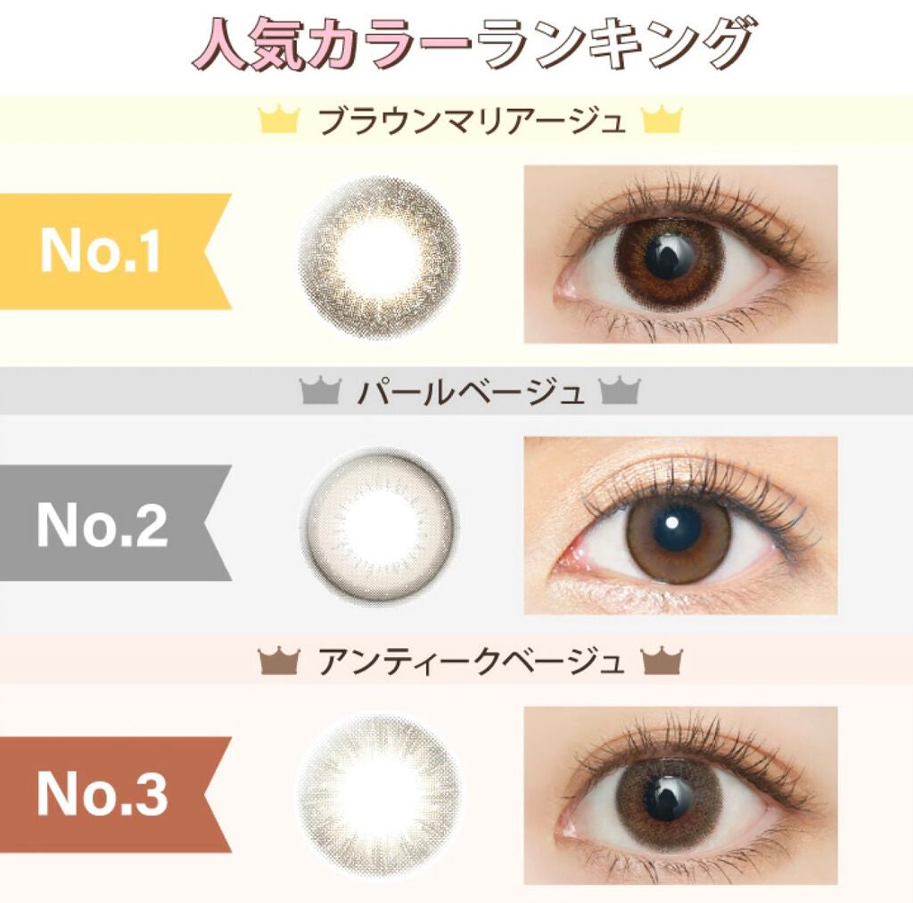 エバーカラーワンデー ナチュラル/エバーカラー/ワンデー(1DAY)カラコンを使ったクチコミ(2枚目)