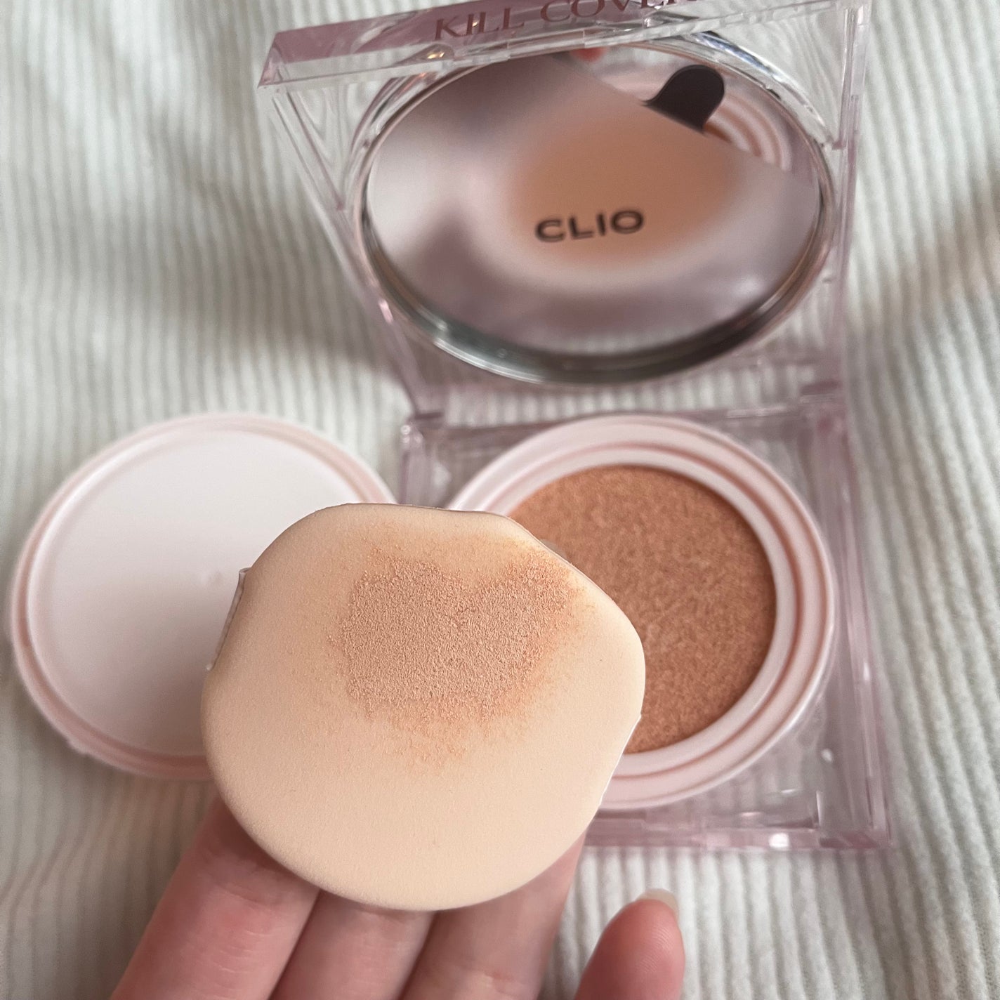 キル カバー ハイ グロウ クッション/CLIO/クッションファンデーションを使ったクチコミ(5枚目)